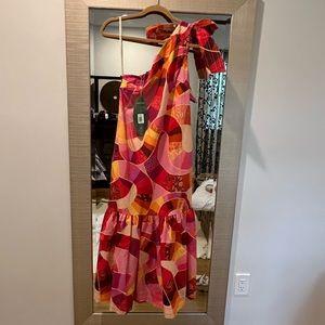Farm Rio XS one shouldered multi- colored dress… brand new!